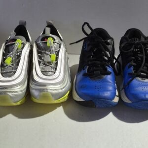 Nike Kids Sneakers - Silver and Blue